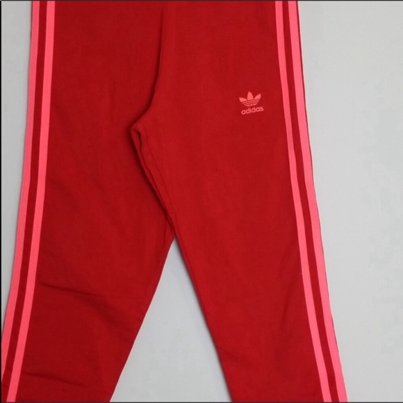Adidas Original Three Stripe Logo Leggings Tights - Picture 5 of 8